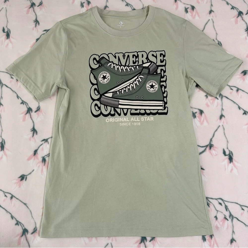Converse Original All Star Girls Sneaker Graphic Tee